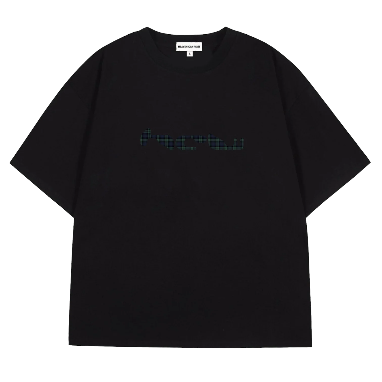 blacktartanfront LOGO TEE (TARTAN)