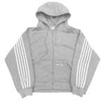 V2 SPIKE HOODIE (GREY/WHITE)