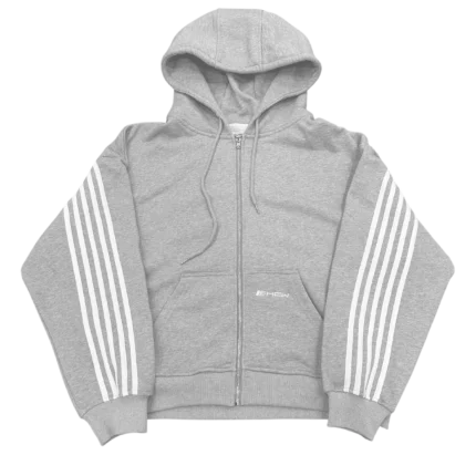V2 SPIKE HOODIE (GREY/WHITE)