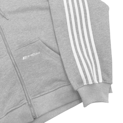 V2 SPIKE HOODIE (GREY/WHITE)